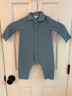 Maisonette Gauze Collared Boys Romper